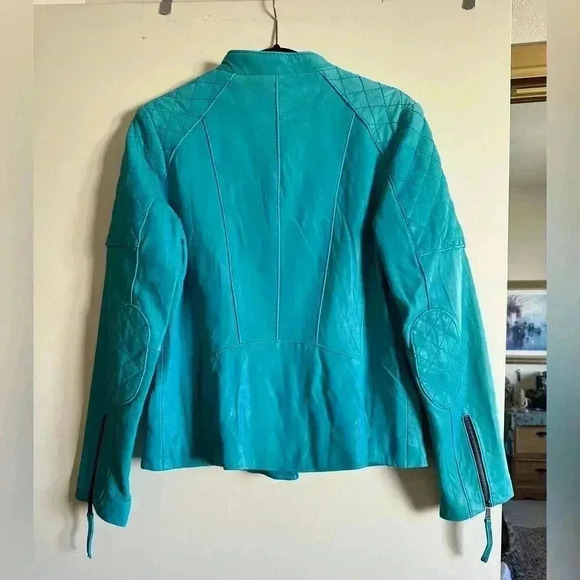 Neiman Marcus Leather Motorcycle Jacket - Picture 5 of 10